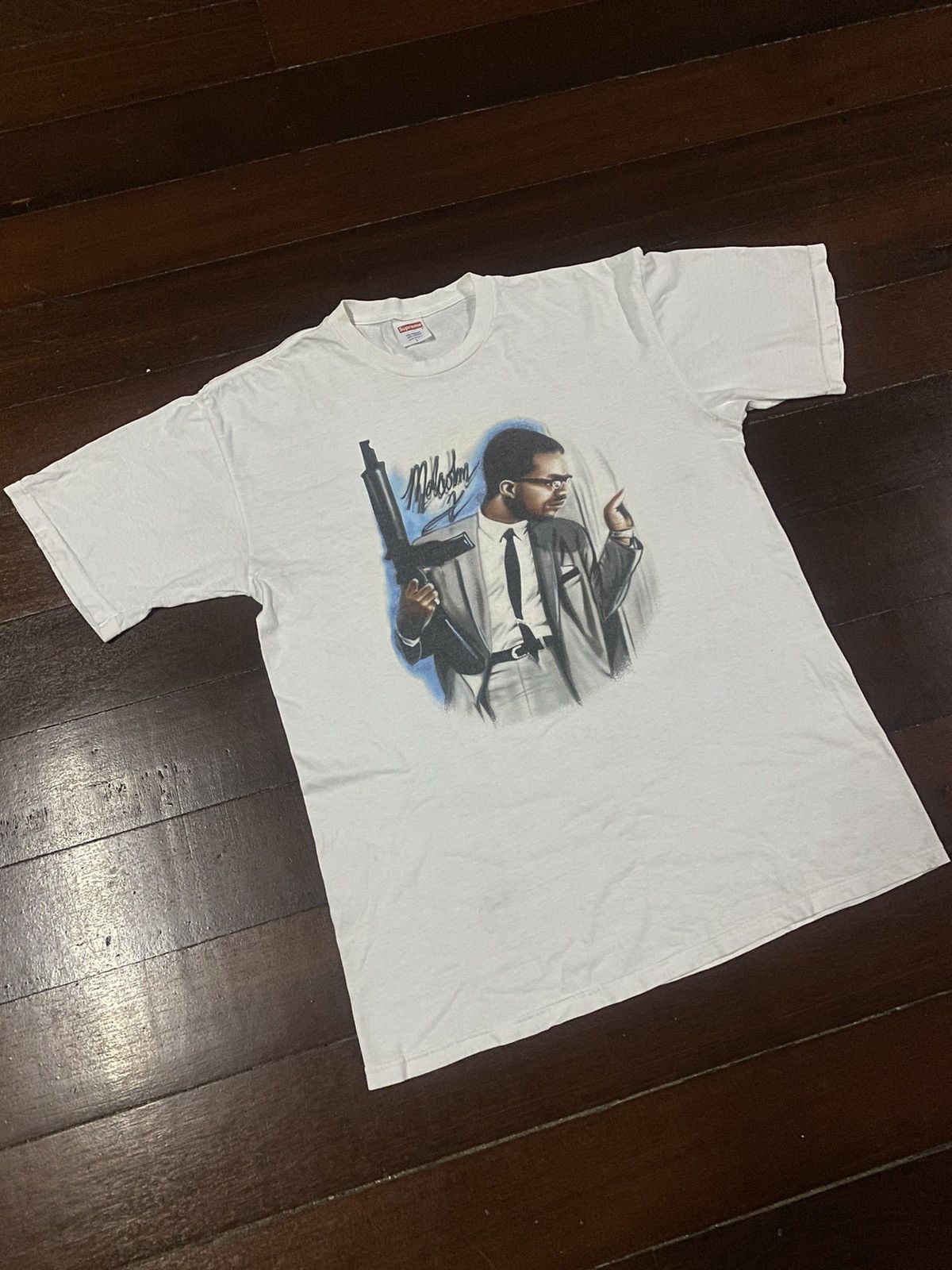 Vintage FIRE 🔥 VINTAGE Y2K SUPREME MALCOLM X AIRBRUSH 2003 Size US L / EU 52-54 / 3 - 2 Thumbnail
