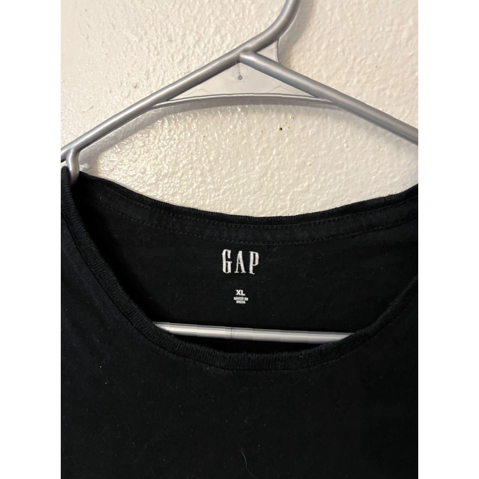 Gap VINTAGE Gap Men's Basic Tee T-Shirt XL Black Short Sleeve Crew Neck Oversized Size US XL / EU 56 / 4 - 3 Thumbnail