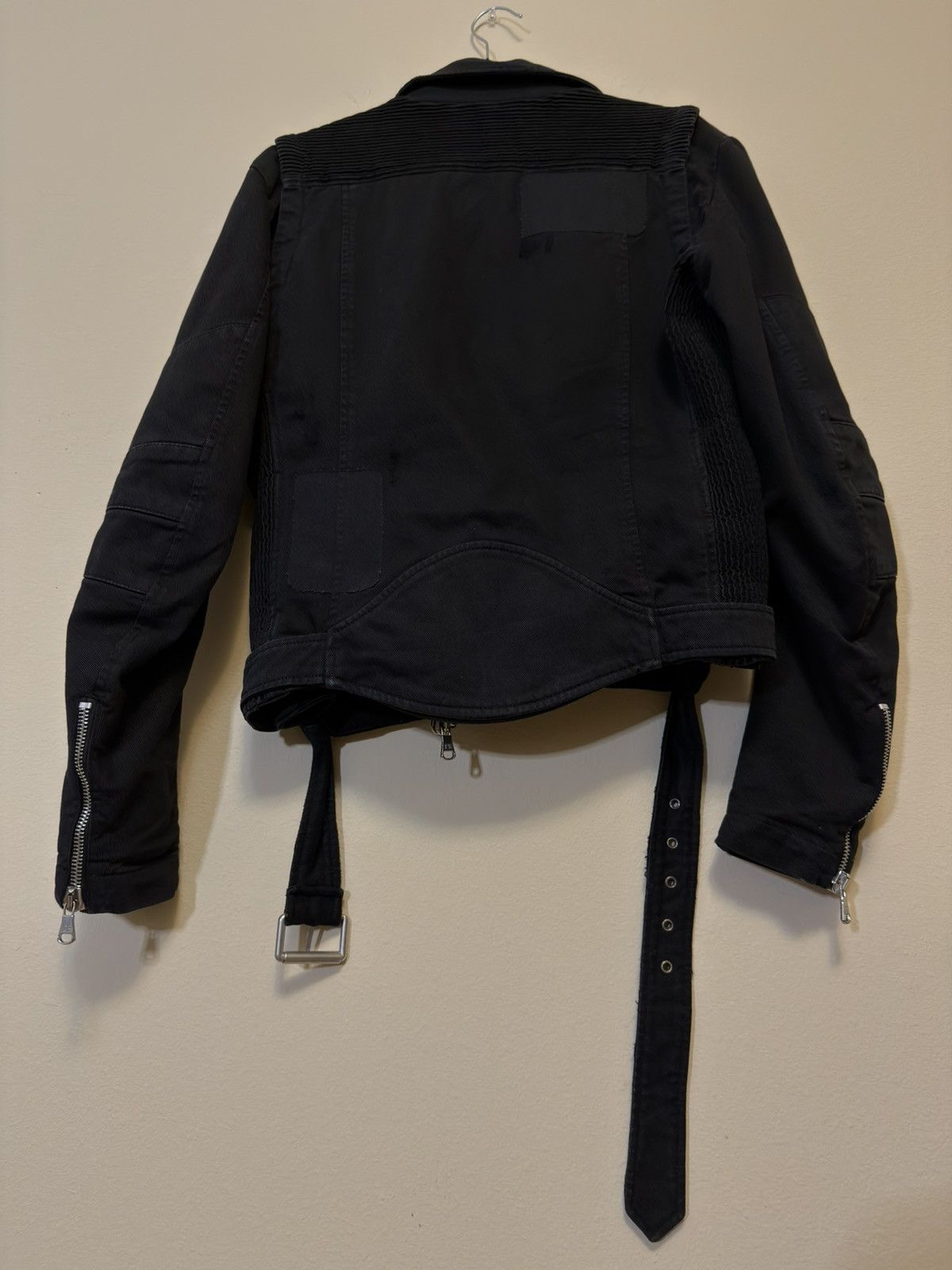 Pierre Balmain Pierre Balmain Cotton Moto Jacket Size US XXS / EU 40 - 9 Thumbnail