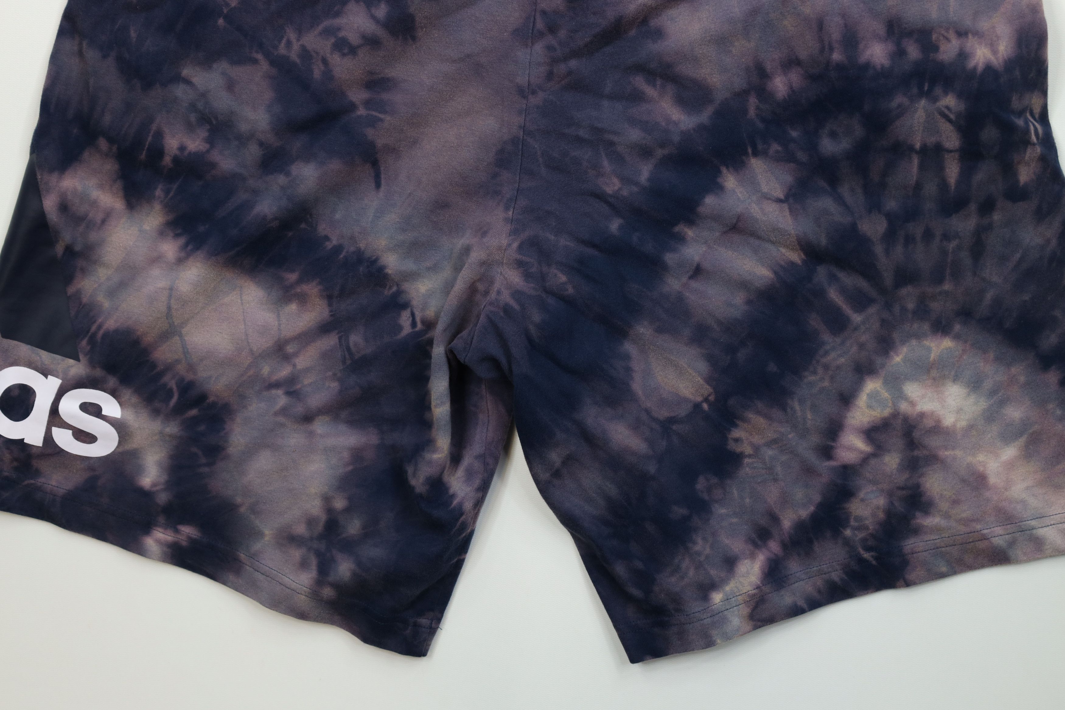 Adidas Vintage Y2K Adidas Big Logo Acid Wash Sweatpants Shorts Blue Size US 36 / EU 52 - 11 Thumbnail