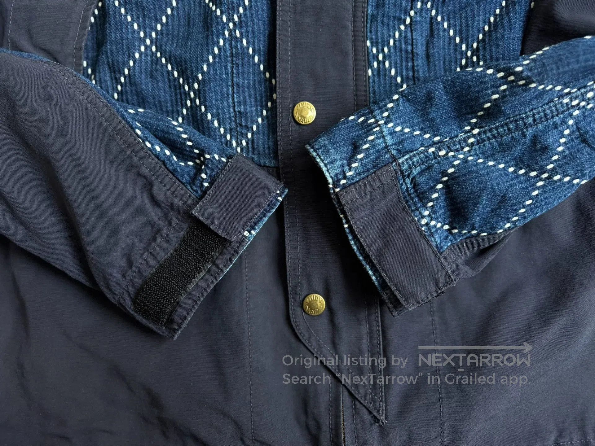 Studio D'Artisan Studio D'Artisan Indigo Sashiko Trench Jacket. Size US M / EU 48-50 / 2 - 7 Thumbnail