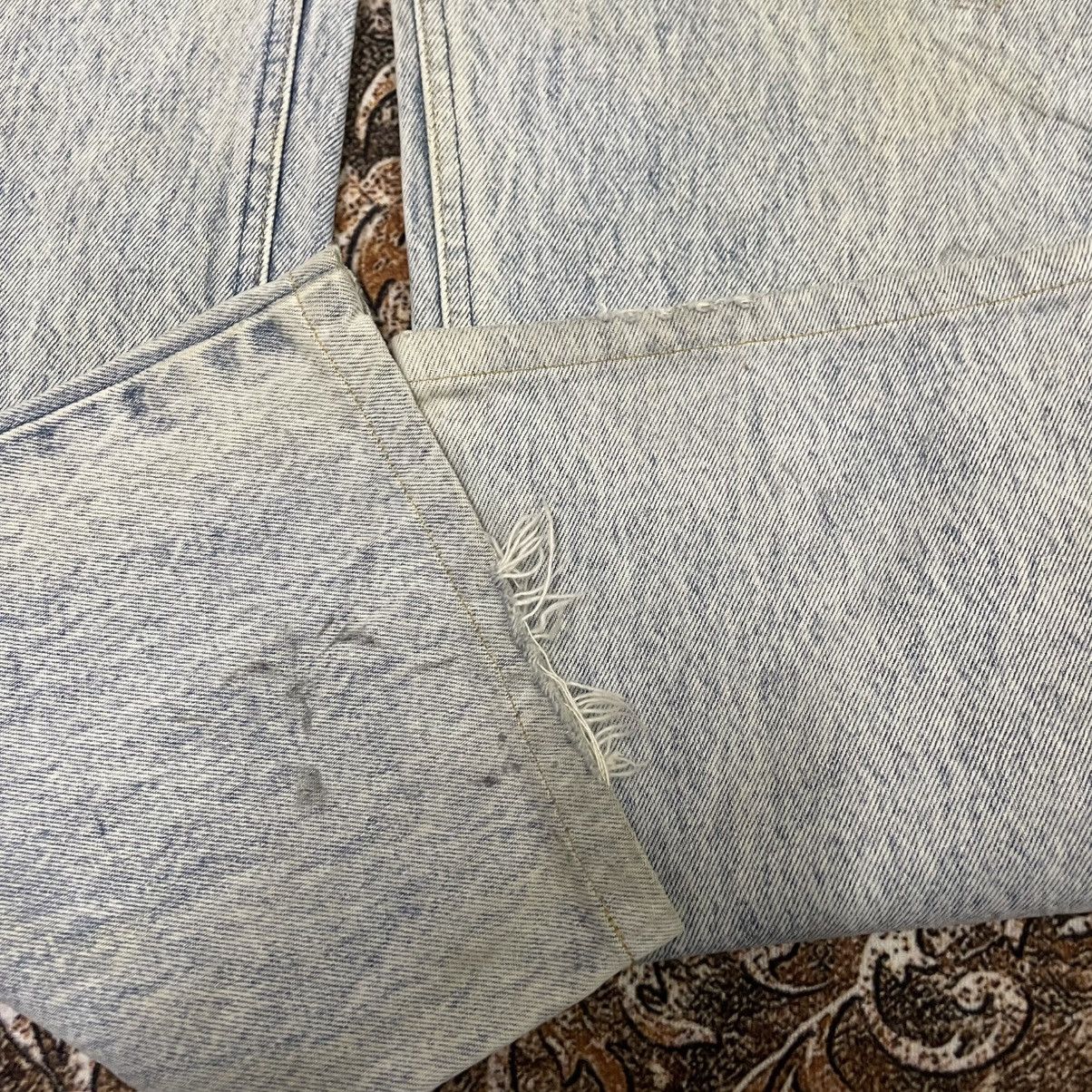 Lee 🔥Vintage 80s Lee Riders Stoned Washed Distress Denim Jeans Size US 31 - 7 Thumbnail