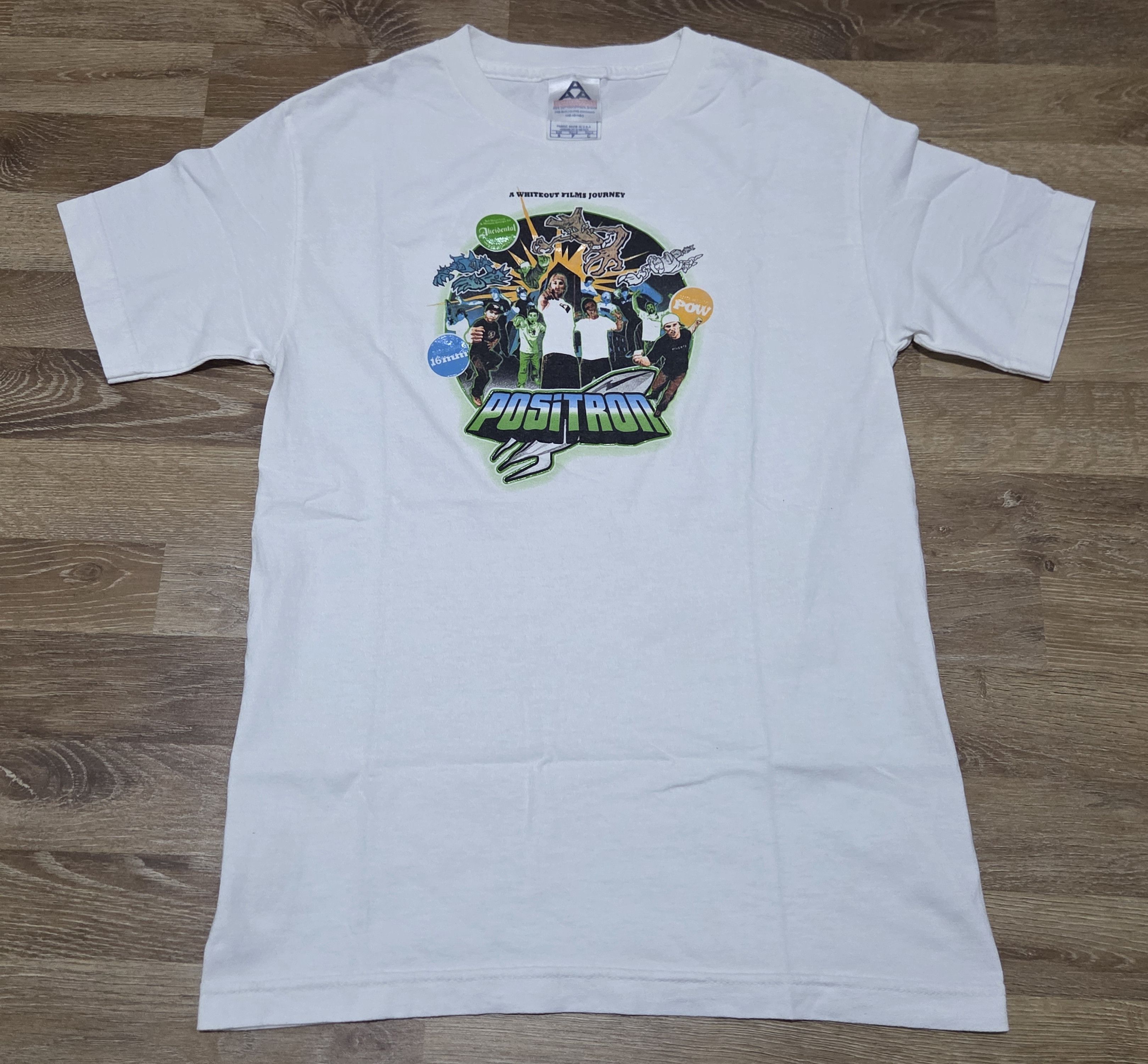 Vintage Vintage POSITRON Whiteout Films Movie OG Board Promo T Shirt Size US S / EU 44-46 / 1 - 1 Thumbnail