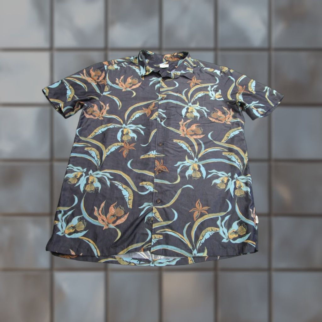 ALOHAS Jack O’Neill Shirt Mens 2XL Black Hawaiian Aloha Floral Button Front Relaxed Size US XXL / EU 58 / 5 - 1 Thumbnail