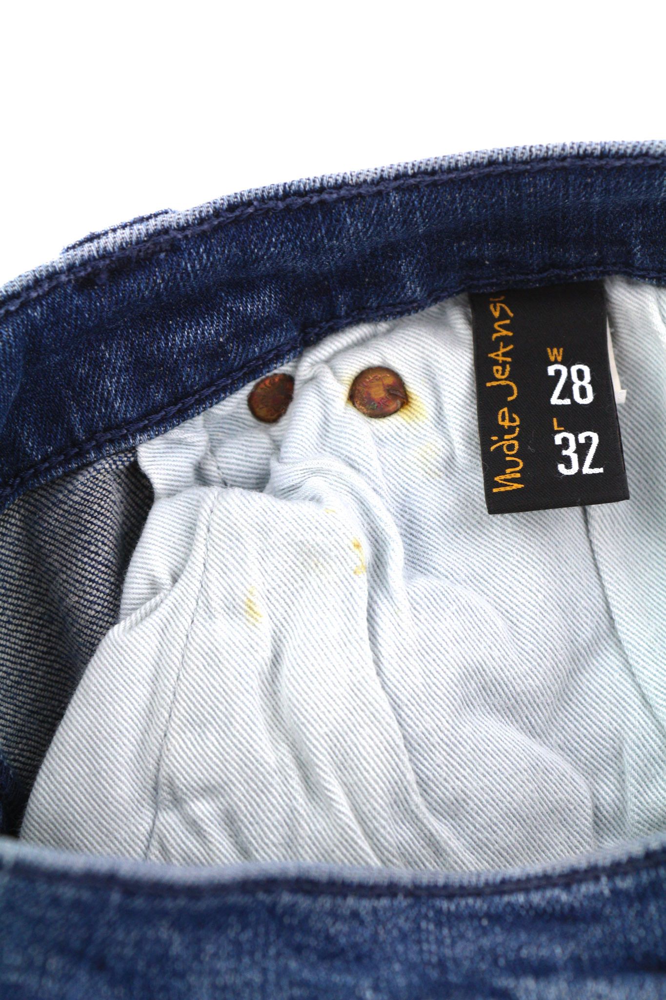 Nudie Jeans HIGH KAI W28/L32 Navy Falls Organic Blue Jeans 82674 Size US 28 / EU 44 - 8 Thumbnail