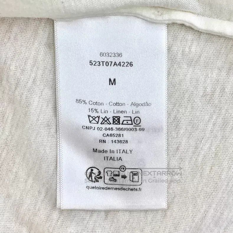 Dior Dior 25 white tennis racket letter print cotton round-neck Size M / US 6-8 / IT 42-44 - 7 Thumbnail