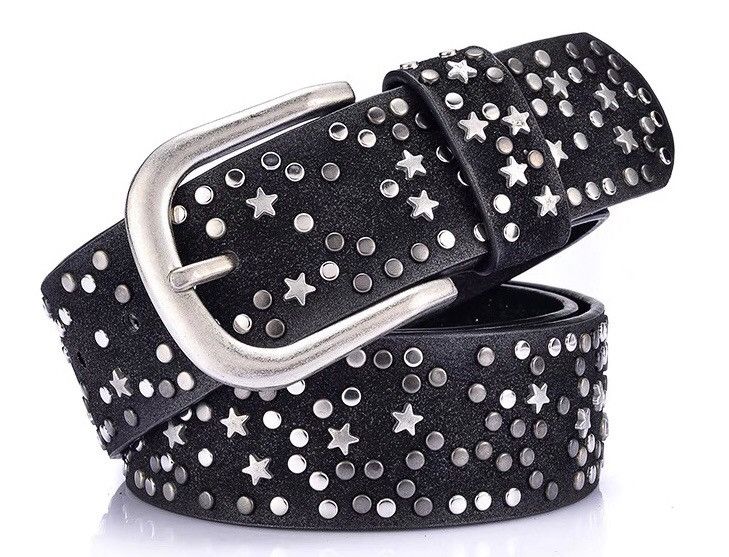 Japanese Brand × Vintage Y2K punk rock multi star rivet stud belt Size ONE SIZE - 7 Thumbnail