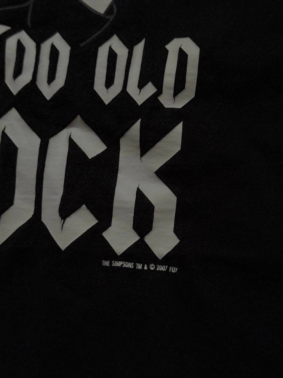 The Simpsons Vintage Y2K The Simpsons Never Too Old Too Rock Tee size L Size US L / EU 52-54 / 3 - 3 Thumbnail