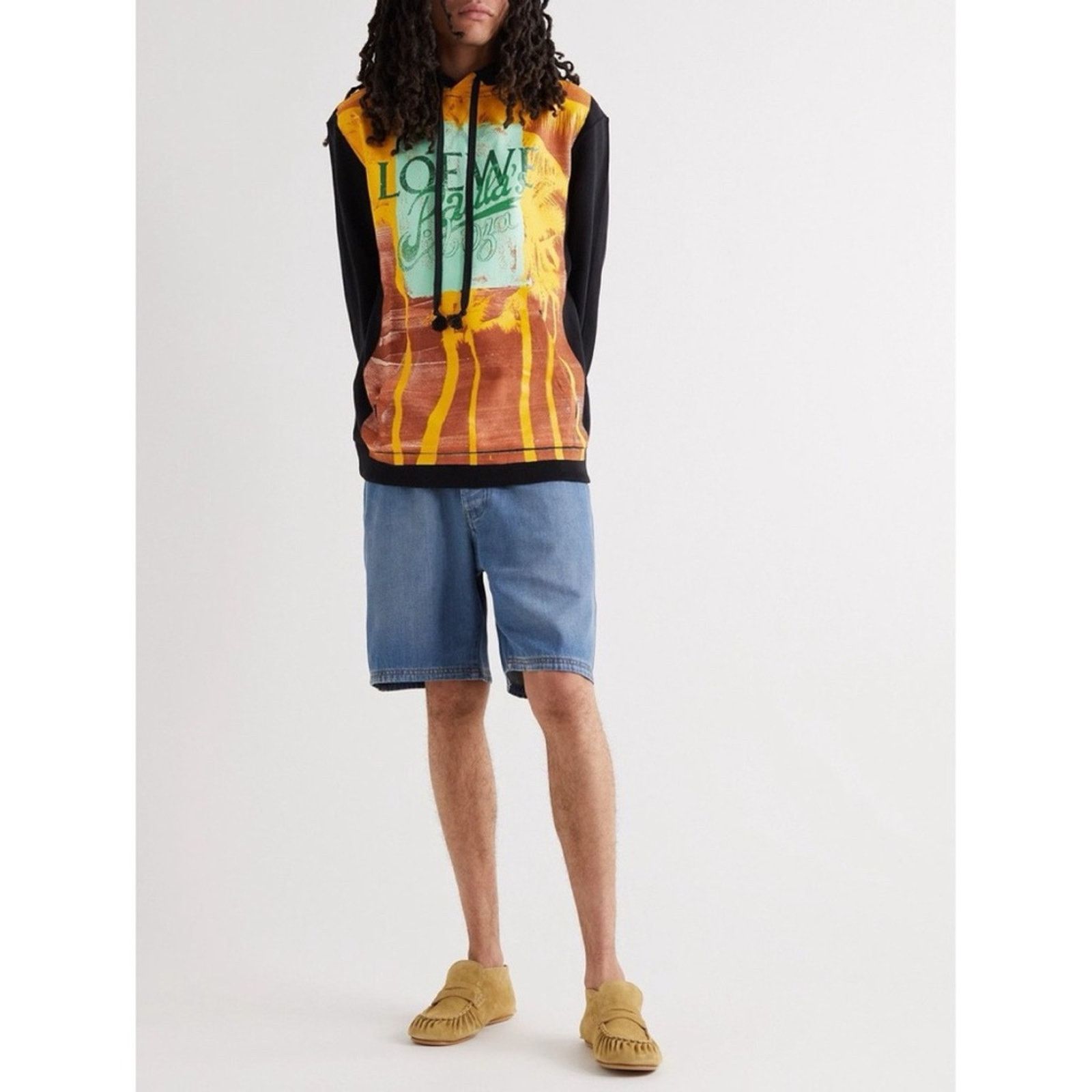 Loewe Loewe x Paula’s Ibiza Palm Print Logo Hoodie Graphic Black Size US XL / EU 56 / 4 - 2 Thumbnail