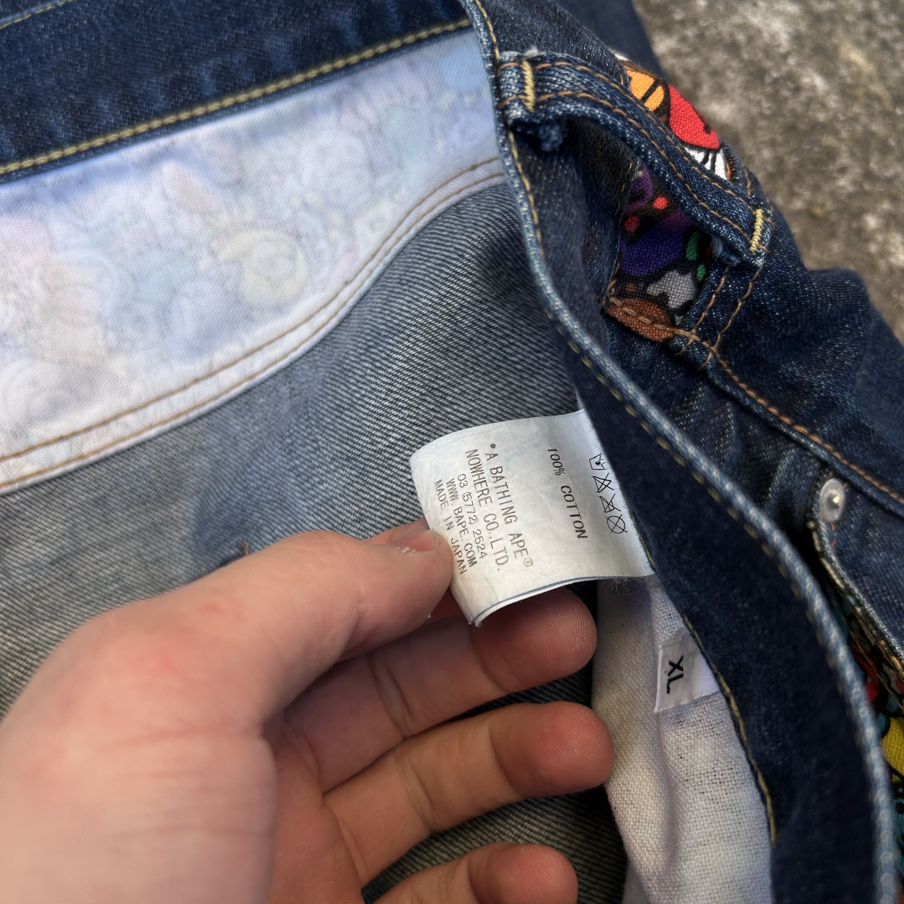 Bape BAPE baby milo safari denim jeans Size US 34 / EU 50 - 6 Thumbnail