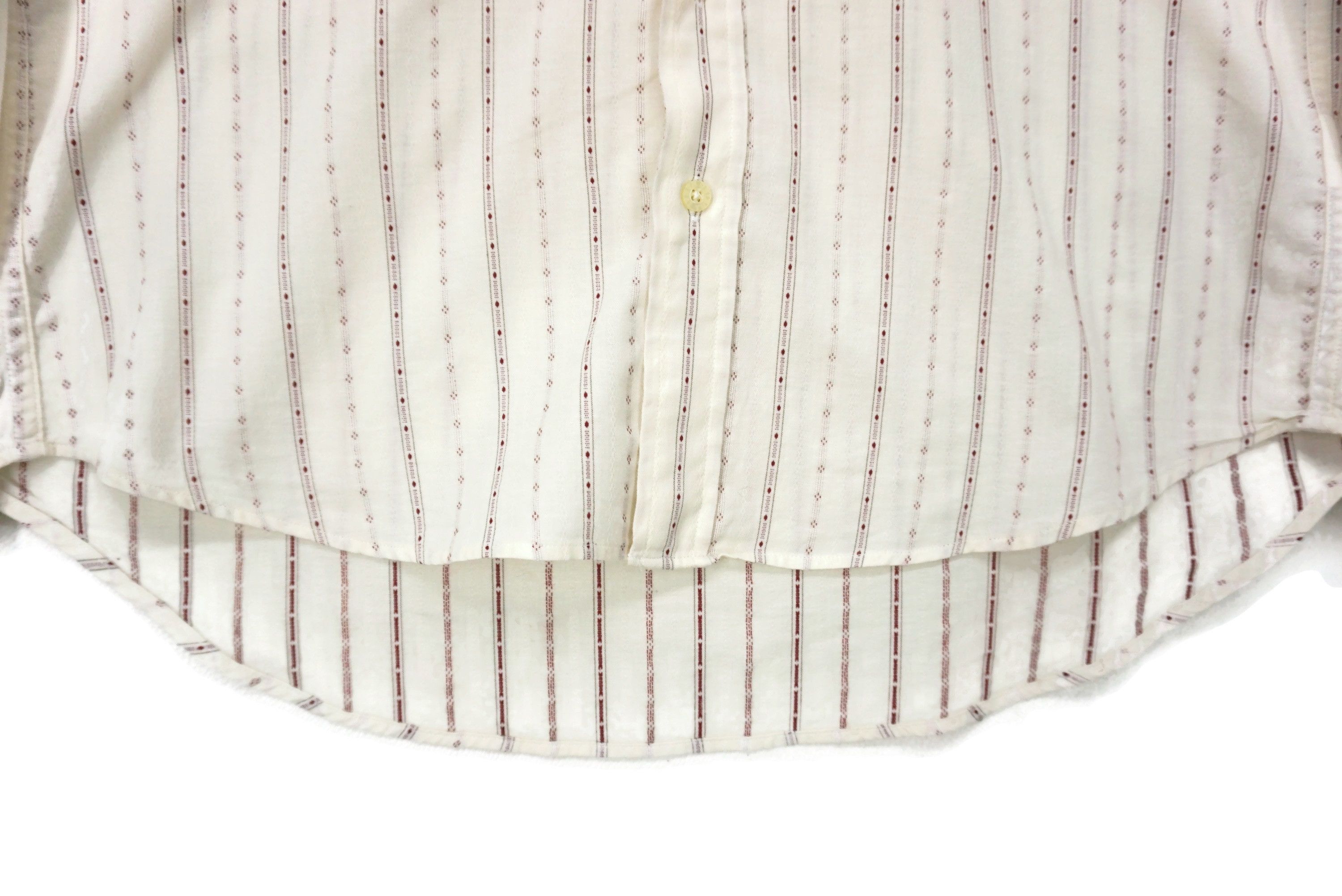 Japanese Brand Yukiko Hanai Homme Stripe Button Down Shirt Size M Size US M / EU 48-50 / 2 - 6 Thumbnail