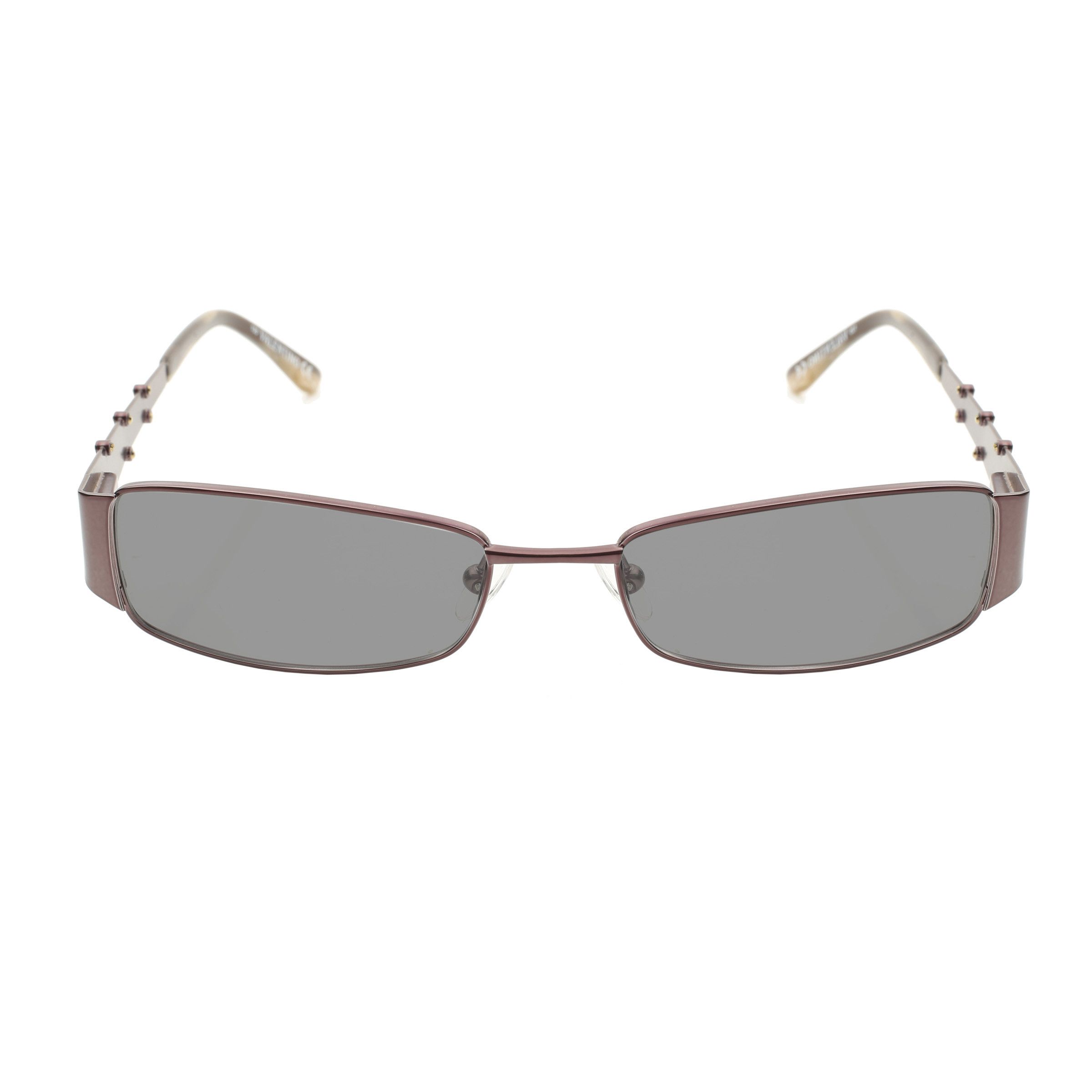Valentino Valentino '90s Brown Steel Crystals Metal Sunglasses Size ONE SIZE - 2 Thumbnail
