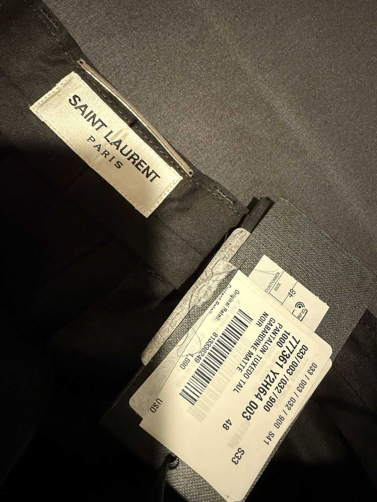 Saint Laurent Paris Saint laurent mens 2023 tuxedo dress pants. 48/32. $1290 Size US 32 / EU 48 - 8 Thumbnail