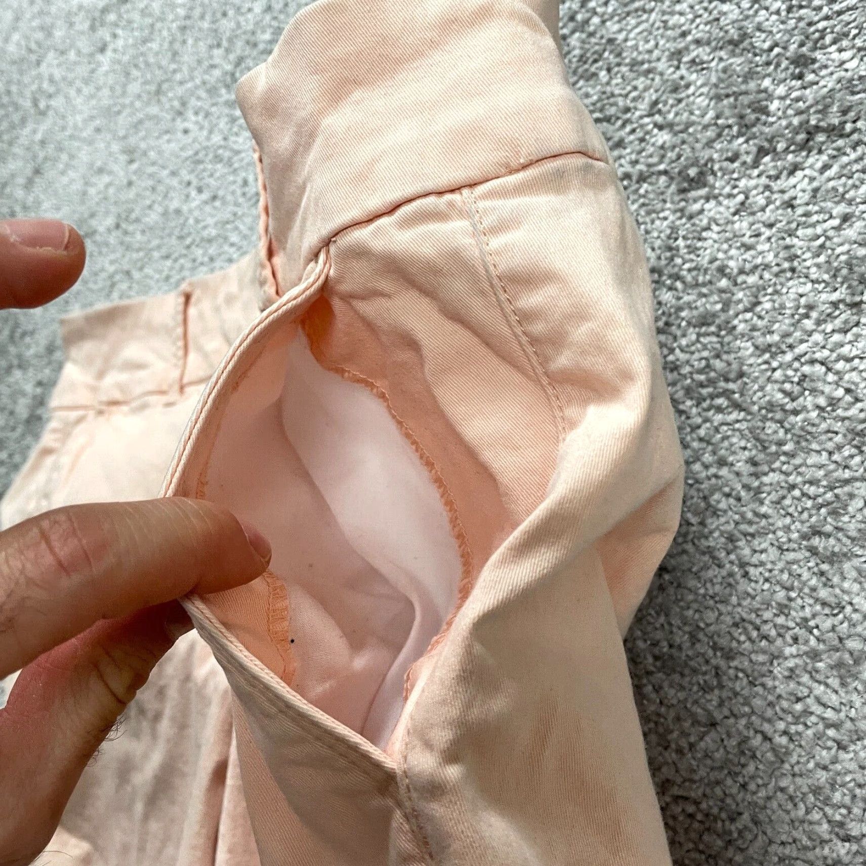 Ann Taylor VINTAGE Ann Taylor Loft Skinny Bermuda Shorts Women 8 Casual Mid Rise Cotton Blend Pink Summer Girls Size 30" / US 8 / IT 44 - 6 Thumbnail