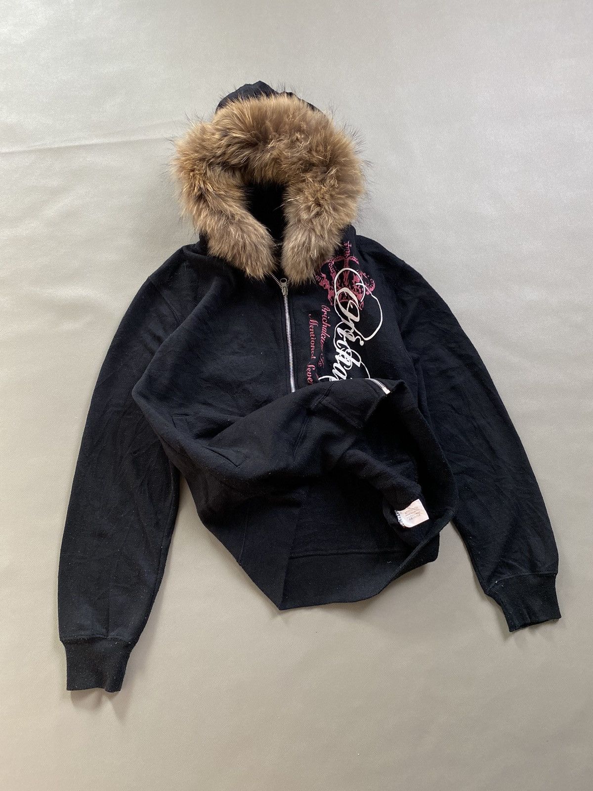 If Six Was Nine × Japanese Brand × Le Grande Bleu (L.G.B.) Beaumere Aristocratic Cross Poem Fur Hoodie Size US M / EU 48-50 / 2 - 6 Thumbnail