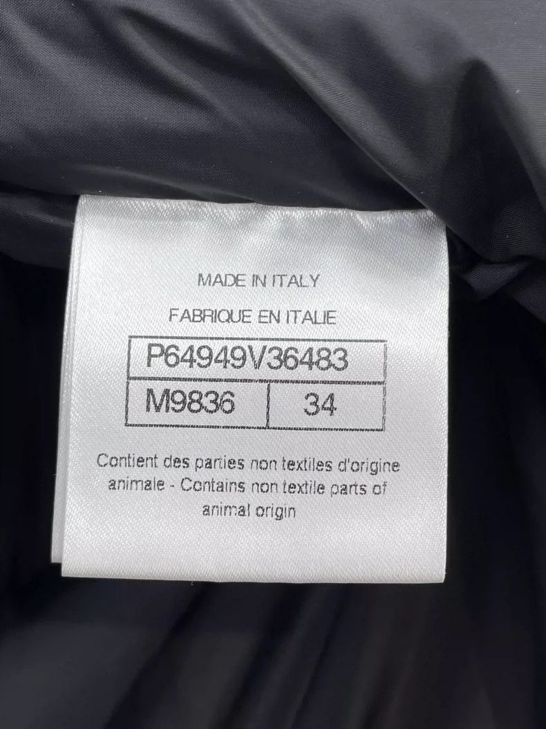 Chanel Chanel Black and white plaid tweed woven down jacket 2504-N Size XXS / US 00 / IT 34 - 8 Thumbnail