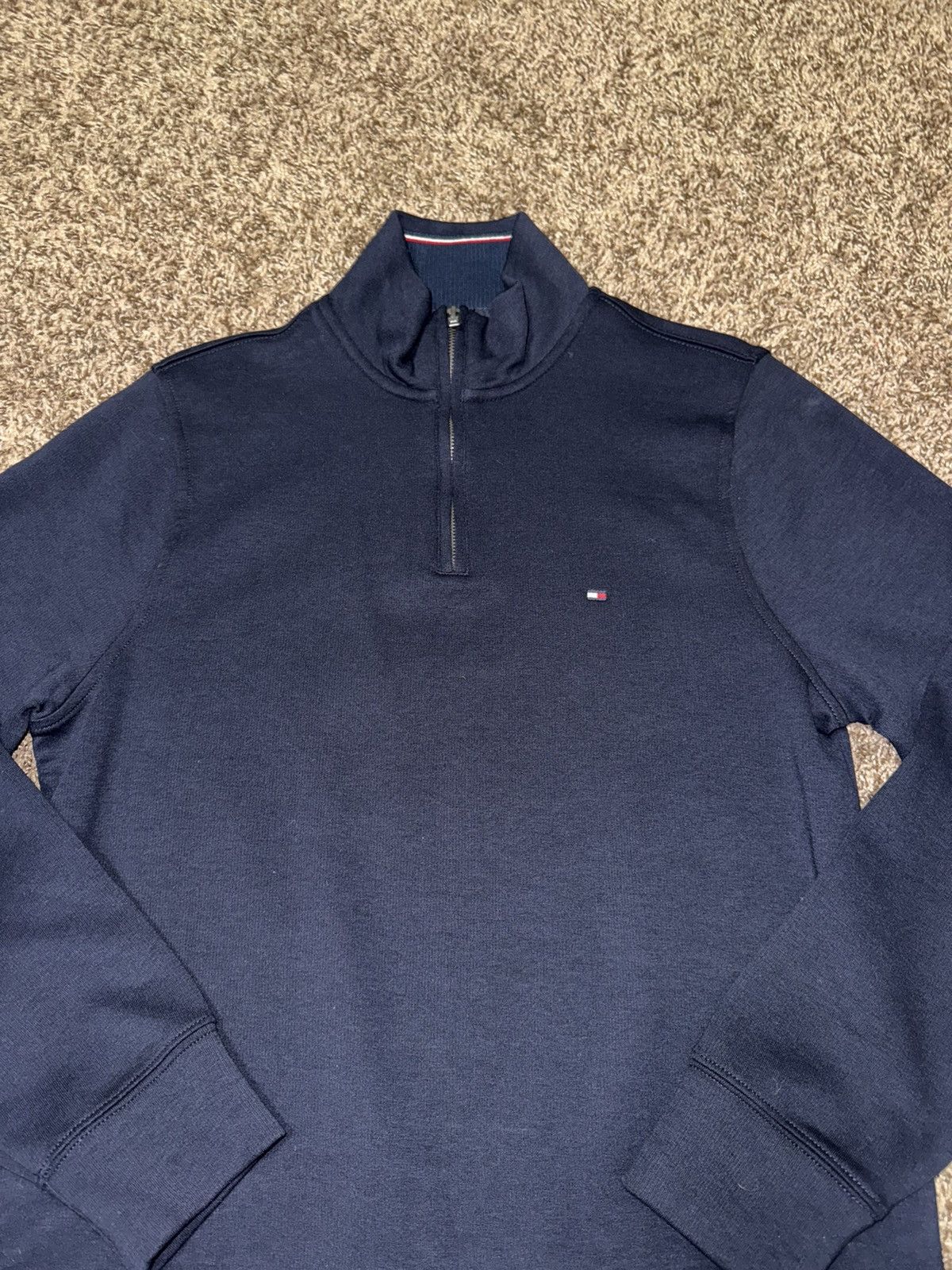 Tommy Hilfiger Tommy Hilfiger Navy Quarter Zip Size US S / EU 44-46 / 1 - 1 Thumbnail