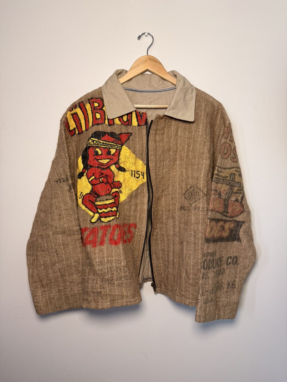 Other HAND PAINTED POTATO SACK JACKET Size US L / EU 52-54 / 3 - 2 Thumbnail