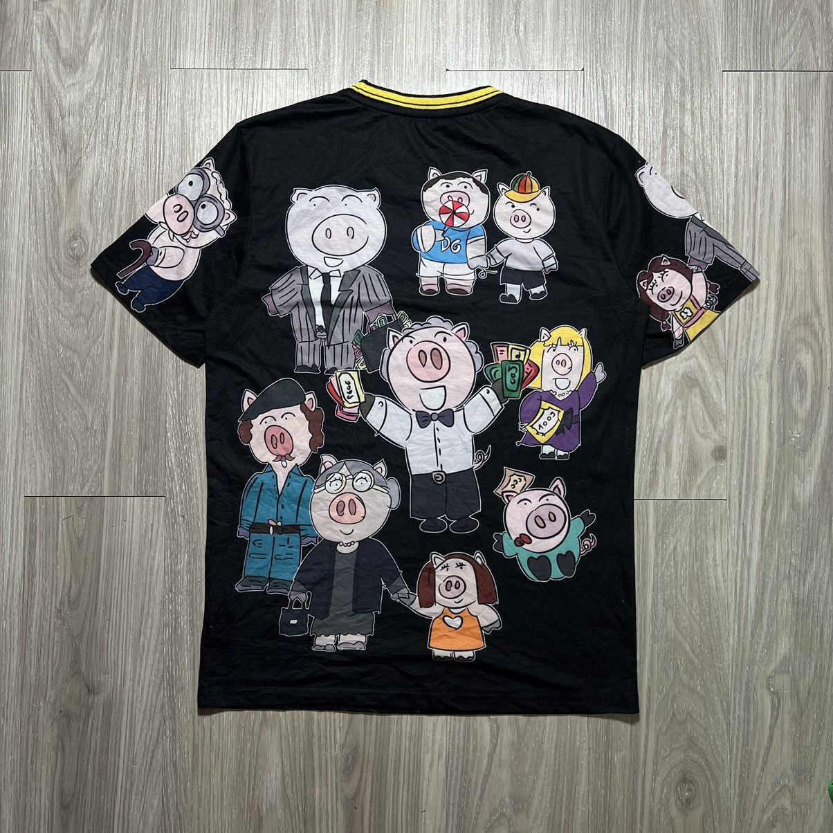 Dolce & Gabbana Dolce & Gabbana Pigs Print Tee Size US M / EU 48-50 / 2 - 2 Thumbnail