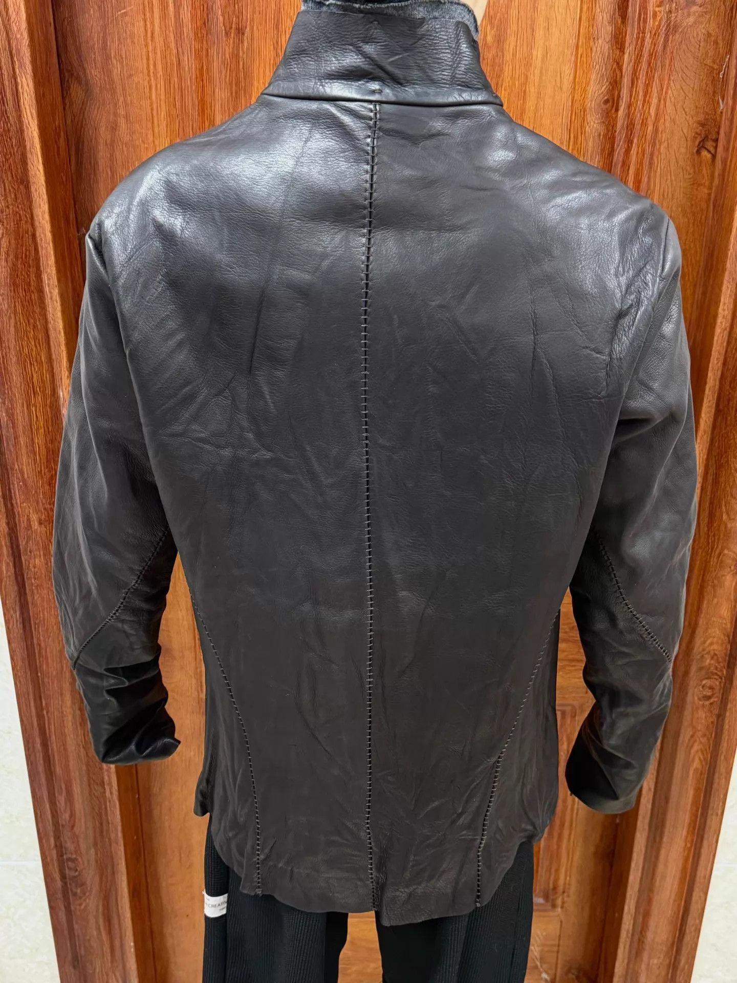Ma+ M.A+ by Maurizio Amadei Silver Cross Leather Jacket sz52 Size US L / EU 52-54 / 3 - 2 Thumbnail
