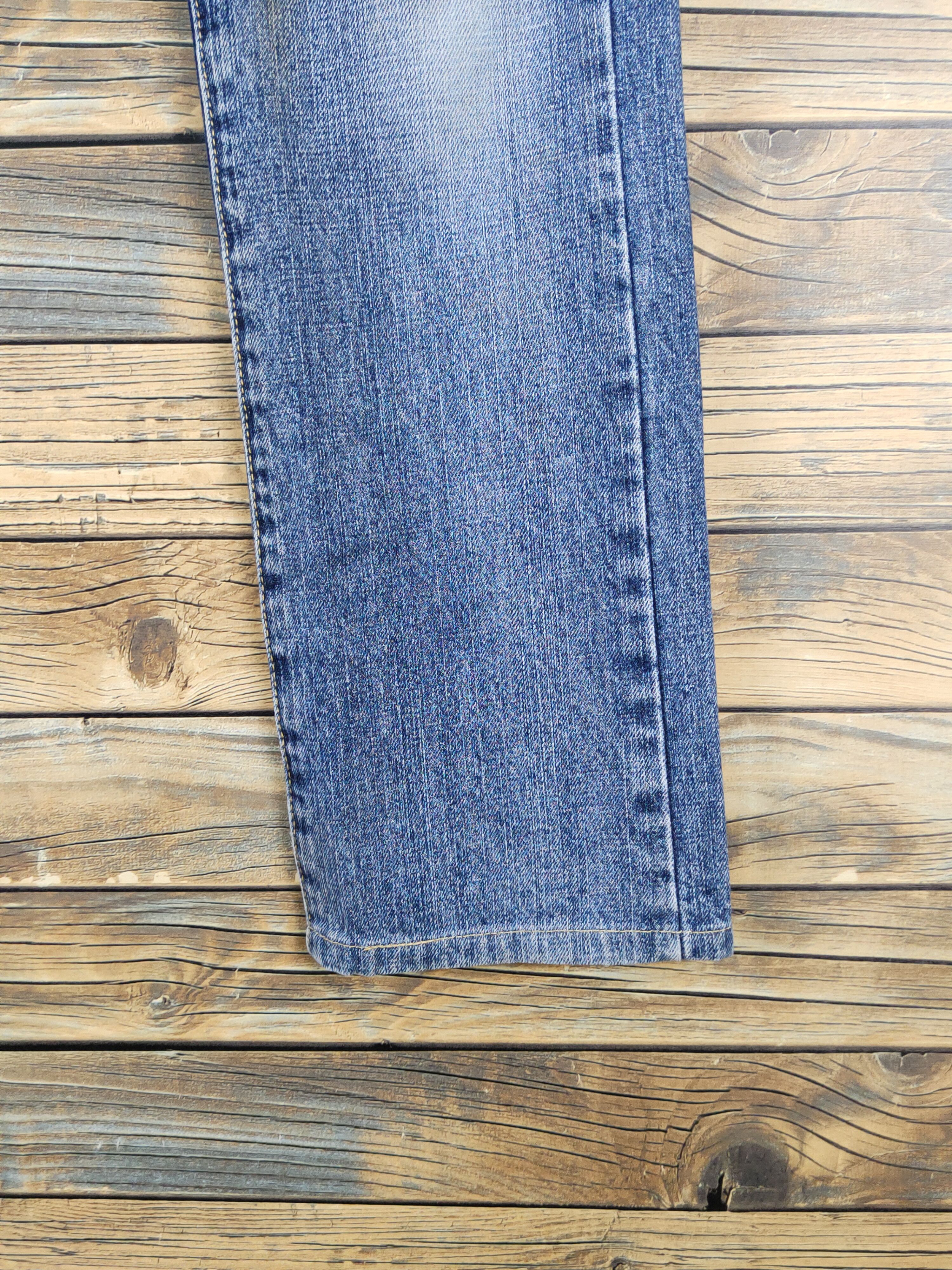 Japanese Brand Uniqlo Blue Distressed Ripped denim Jeans #W1407 Size 30" / US 8 / IT 44 - 6 Thumbnail