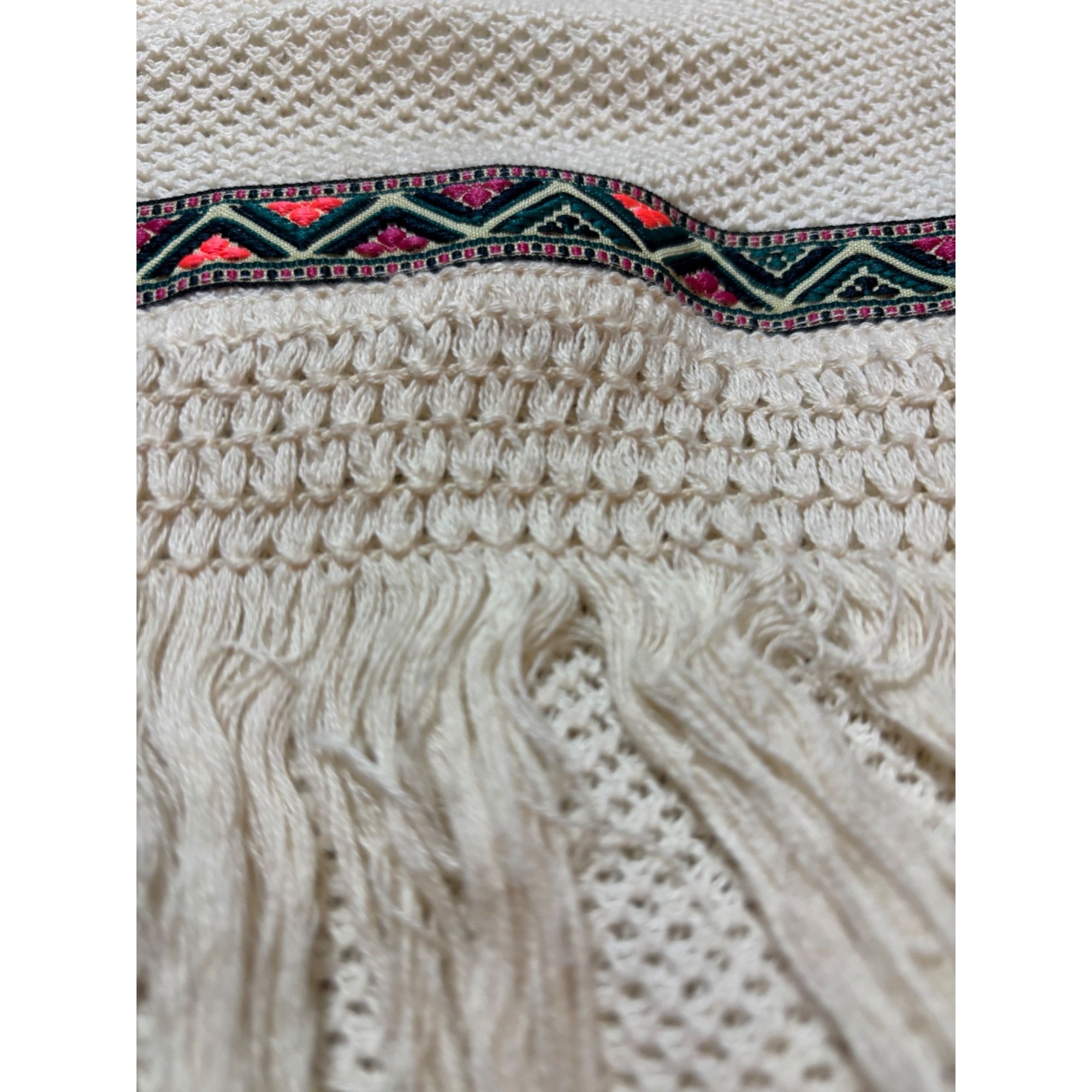 Other H&M Women’s Ivory S Cardigan Boho Chic Festival Boho Chic Co Size L / US 10 / IT 46 - 11 Thumbnail