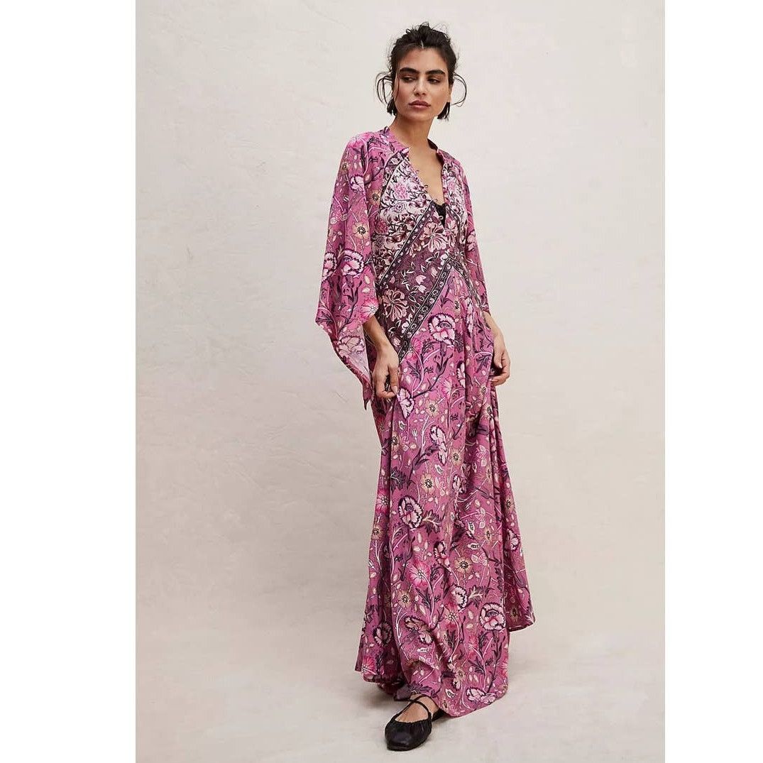 Free People New Free People Jen's Pirate Booty Baroque Hyacinth Gown XS Size XS / US 0-2 / IT 36-38 - 1 Thumbnail