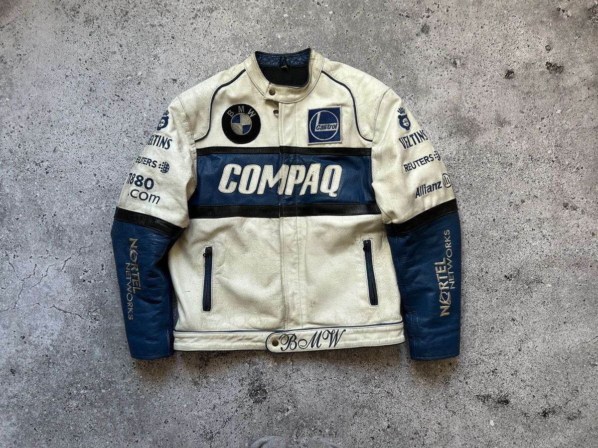 BMW × NASCAR BMW Compaq leather jacket 90s Size US M / EU 48-50 / 2 - 6 Thumbnail