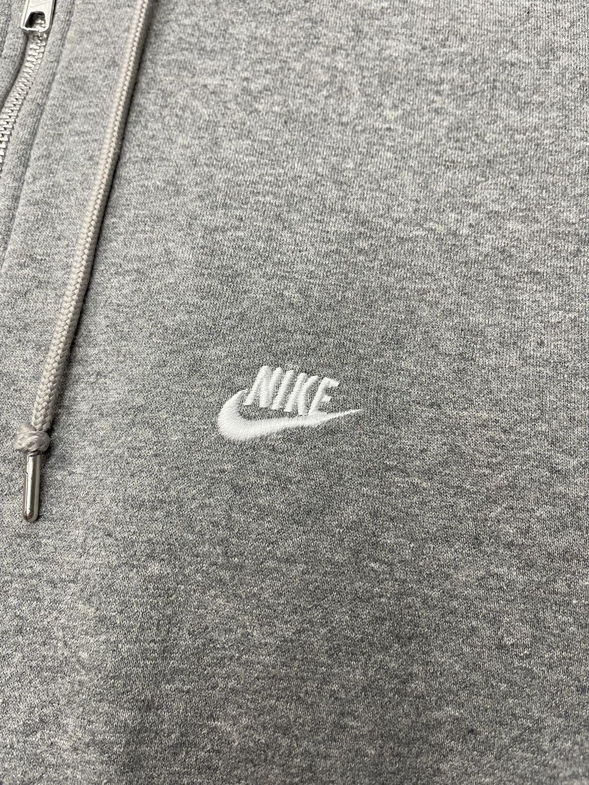 Nike Vintage Nike Zip Hoodie Grey Drill Little Logo Swoosh Y2K TN Size US L / EU 52-54 / 3 - 5 Thumbnail