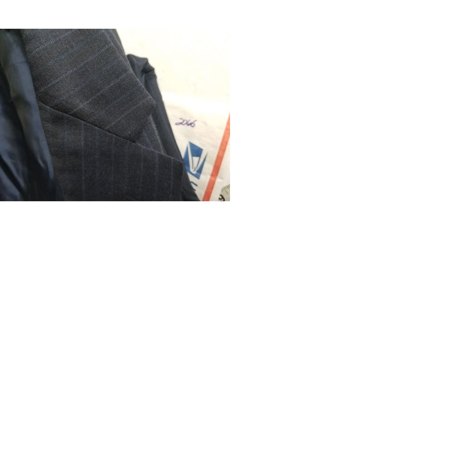 Nordstrom Hickey Freeman Blazer Wool Sport Coat Blue 48R Men Regular Jacket 2 Piece Tweed Business Size 48R - 10 Thumbnail