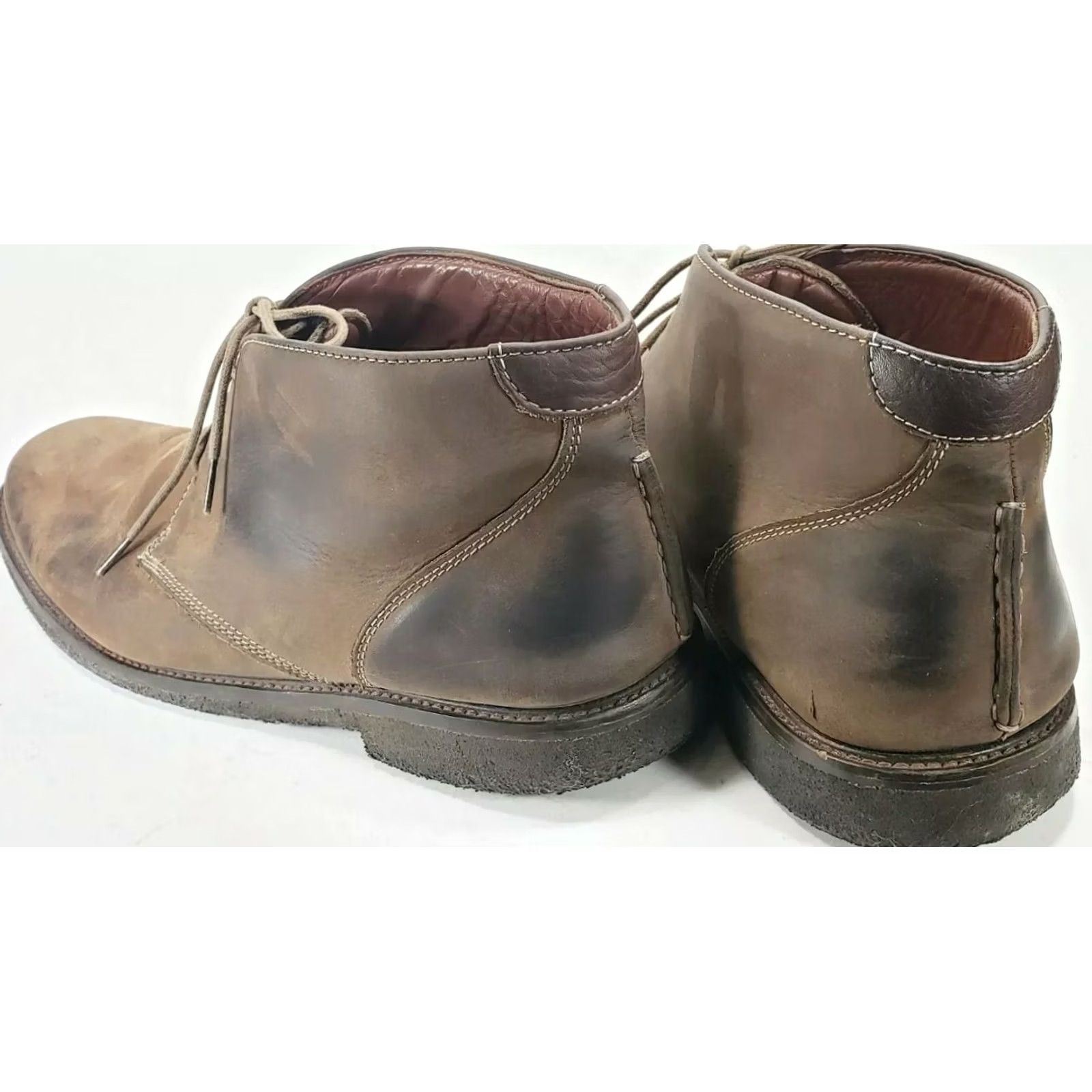 Johnston & Murphy JOHNSTON & MURPHY COPELAND CHUKKA BOOTS MEN'S LEATHER SHEEPSKIN BROWN SIZE 11M 25-1870 Size US 11 / EU 44 - 5 Thumbnail