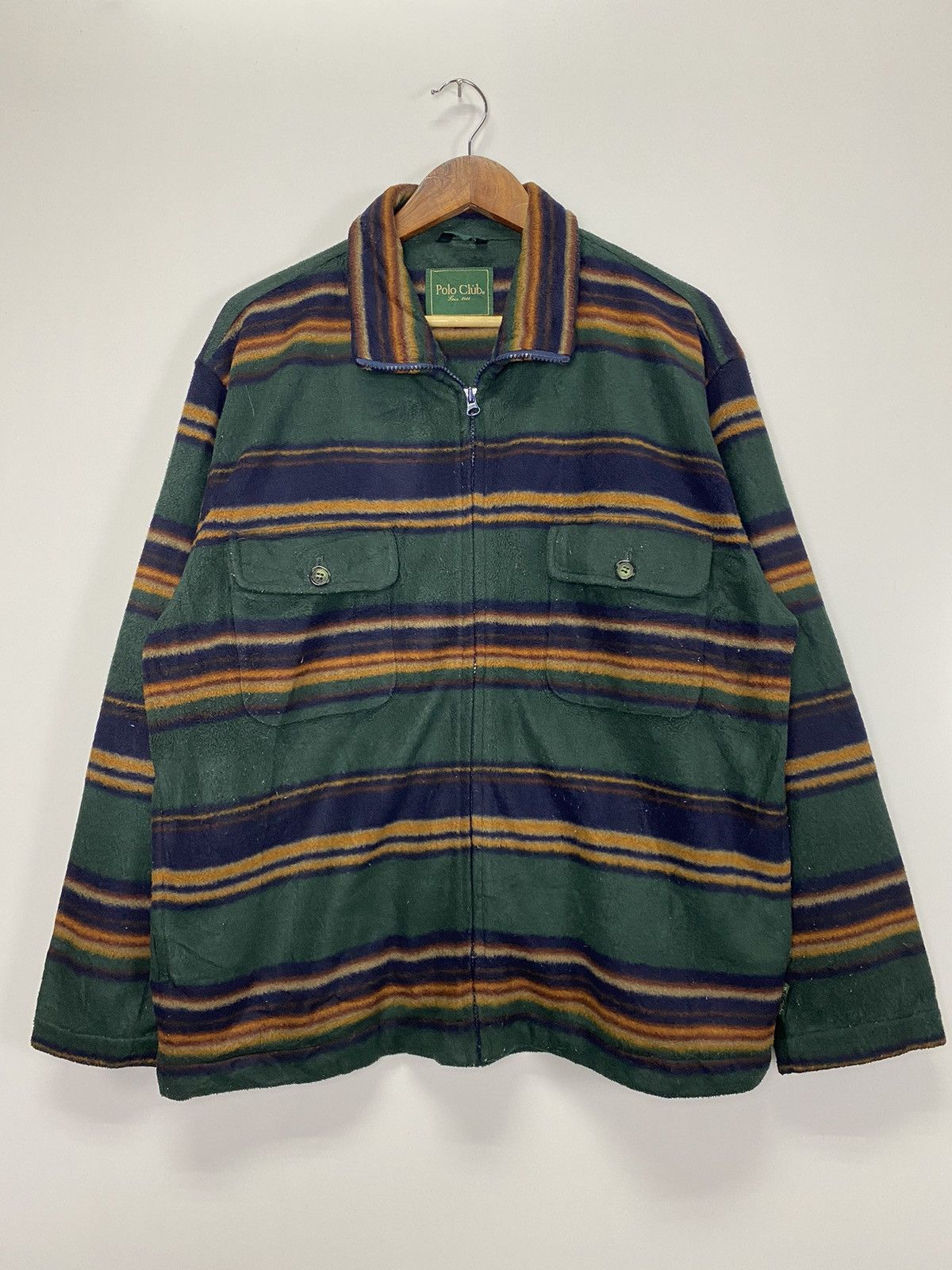 Beverly Hills Polo Club × Vintage Vintage 90’s Polo Club Fleece Jacket Size US M / EU 48-50 / 2 - 3 Thumbnail