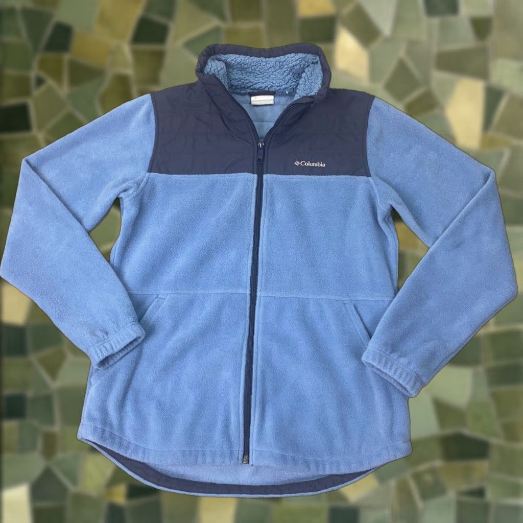 Vintage Columbia Jacket Womens Small Blue Fleece Full Zip Pockets Size S / US 4 / IT 40 - 1 Thumbnail