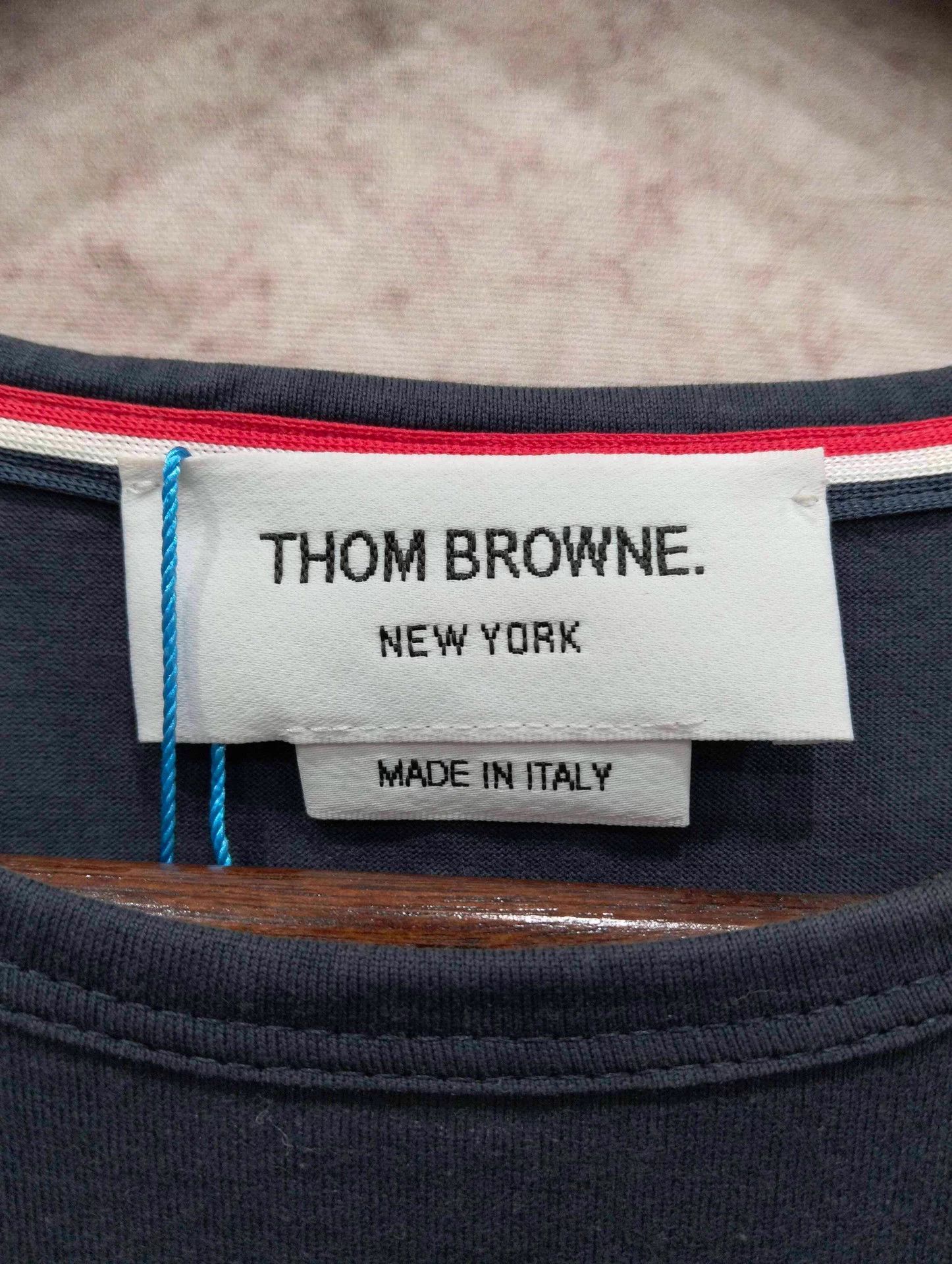 Thom Browne THOM BROWNE Navy Blue Short Sleeve Tee Size 2 Size US M / EU 48-50 / 2 - 4 Thumbnail