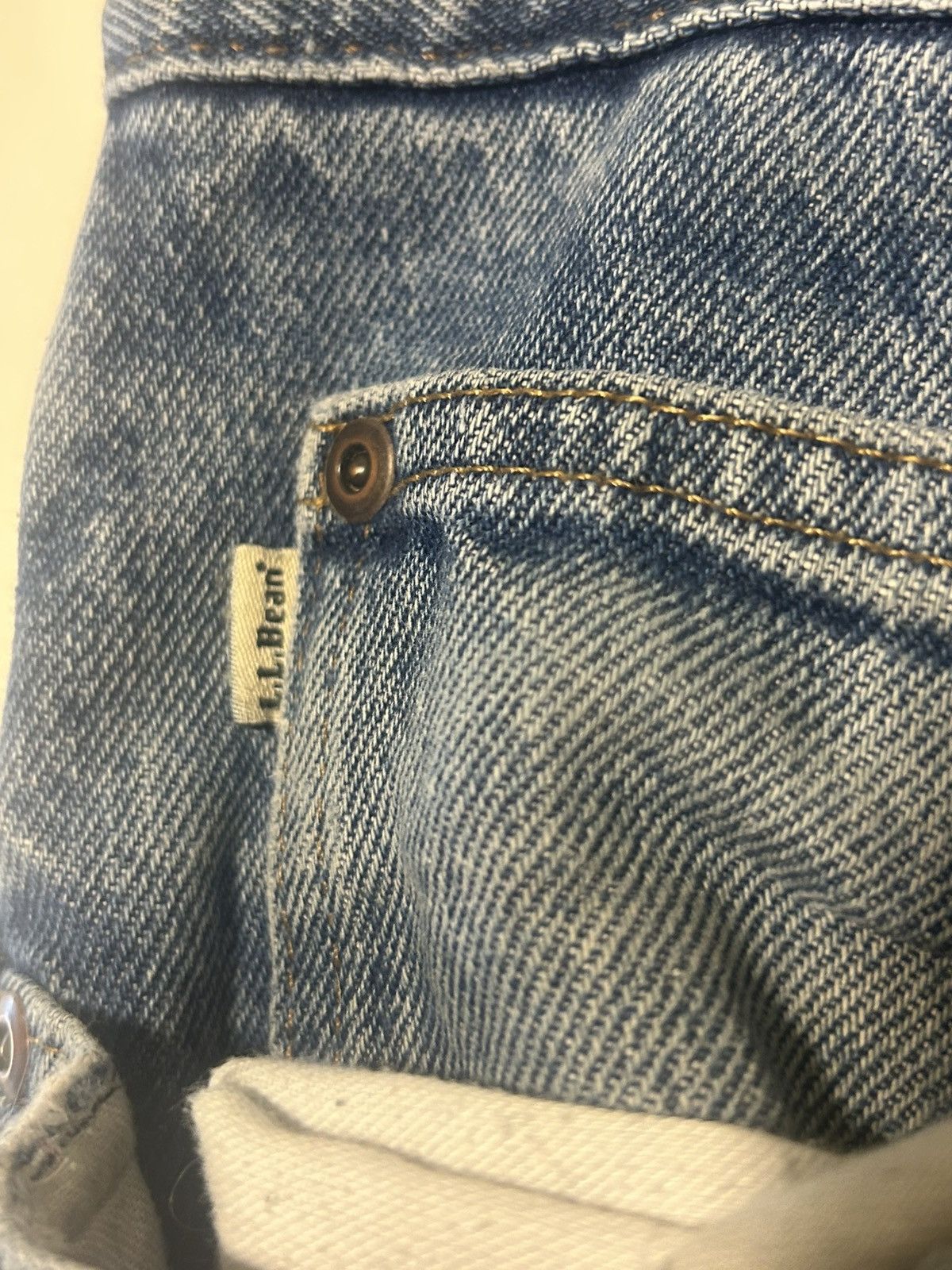 L.L. Bean L.L. Bean Fleece-Lined Jeans 36x30 Classic Fit Denim Size US 36 / EU 52 - 3 Thumbnail
