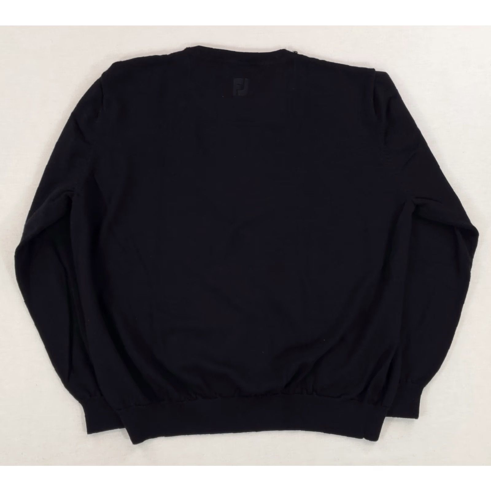 Footjoy FootJoy FJ Merino Wool Sweater Loch Lloyd Long Sleeve Black V-Neck Mens L Size US L / EU 52-54 / 3 - 4 Thumbnail