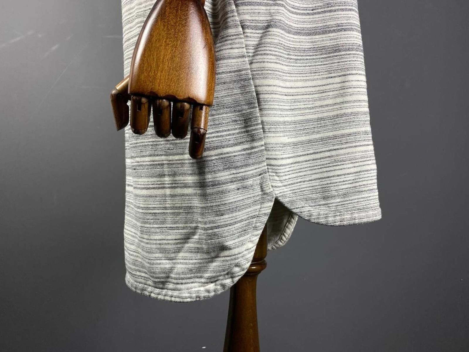 Designer Toast Gray Stripe Relaxed Sweater Midi Dress Size 10 Size XS / US 0-2 / IT 36-38 - 5 Thumbnail