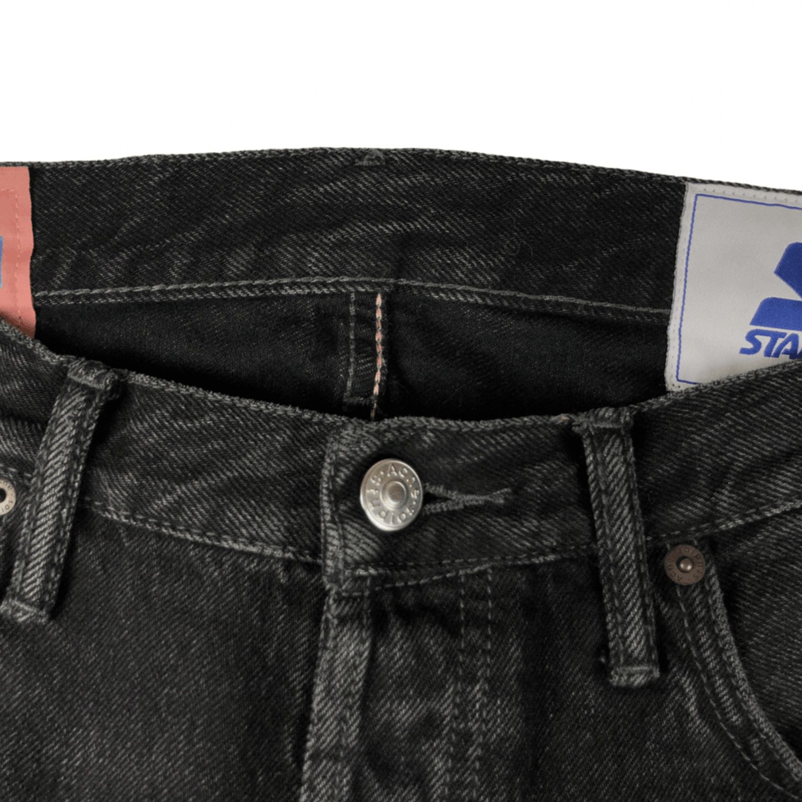 Acne Studios Acne Studios x Starter 1996 Logo Used Black Metal Jeans Size US 32 / EU 48 - 6 Thumbnail