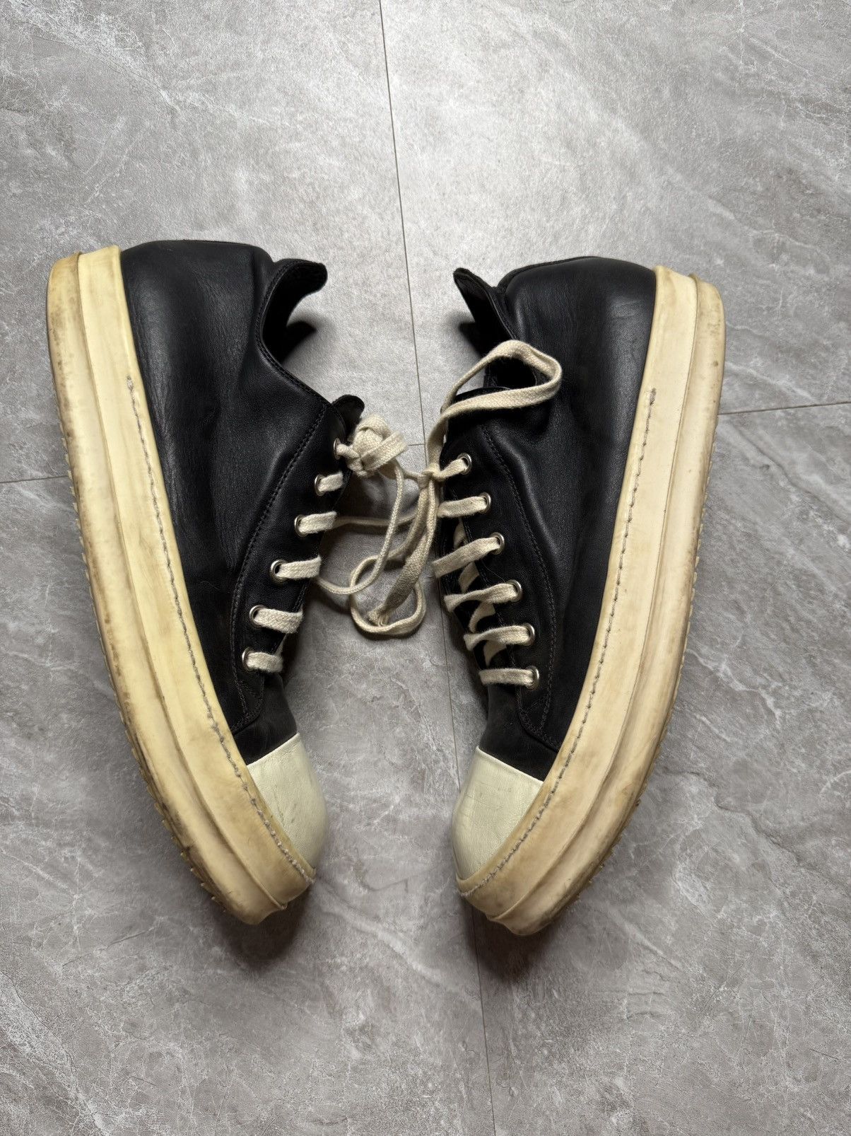 Rick Owens Rick Owens Low Top Ramones Sneakers Size US 9.5 / EU 42-43 - 1 Thumbnail