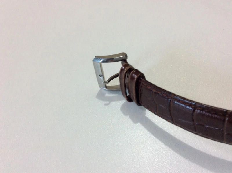 Designer Boss silver dial brown leather strap watch Size ONE SIZE - 2 Thumbnail