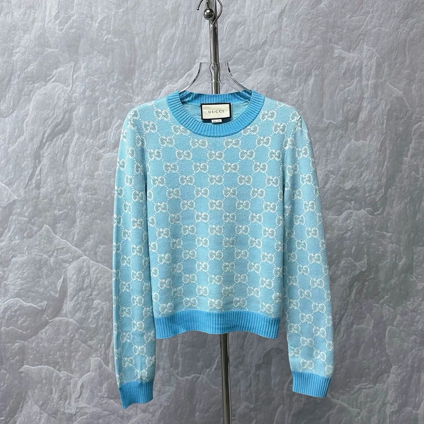 Gucci gucci double g pattern sweater size s Size S / US 4 / IT 40 - 1 Thumbnail