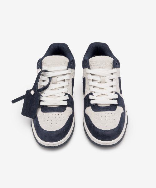 Off-White Out Of Office OOO Sneakers Suede / Navy Blue White Size US 12 / EU 45 - 2 Thumbnail