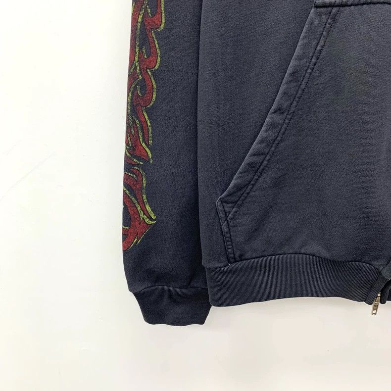 Balenciaga Balenciaga Black monogrammed cotton hooded zip-up long-sle Size US S / EU 44-46 / 1 - 4 Thumbnail