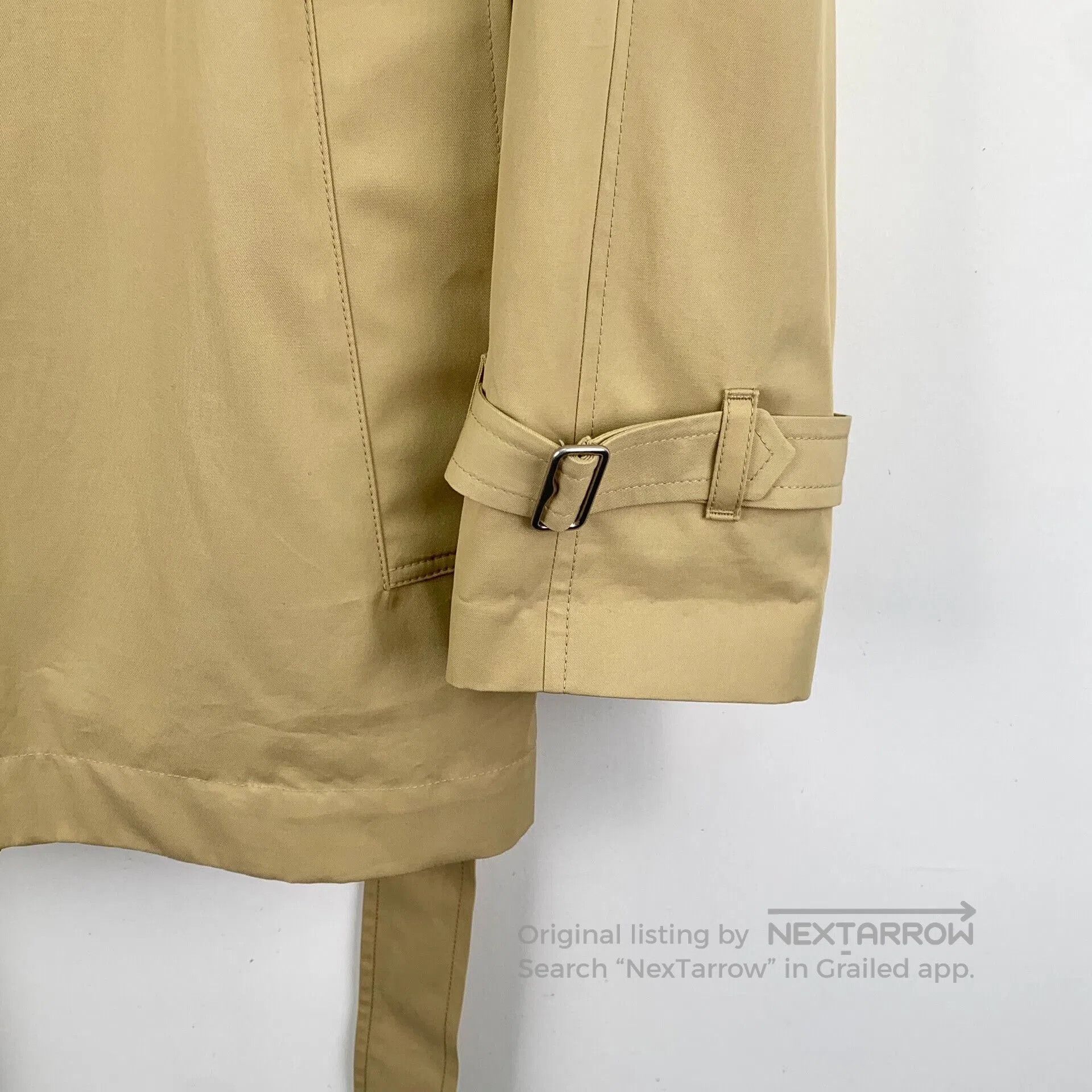 Burberry Burberry Brown Cotton Belted Trench Coat. Size S / US 4 / IT 40 - 4 Thumbnail