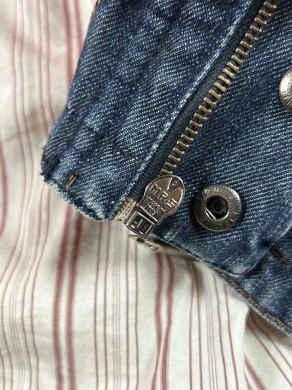 Just Cavalli Just Cavalli Paneled Denim Moto Jacket, Italy, c.2000s Size US S / EU 44-46 / 1 - 6 Thumbnail