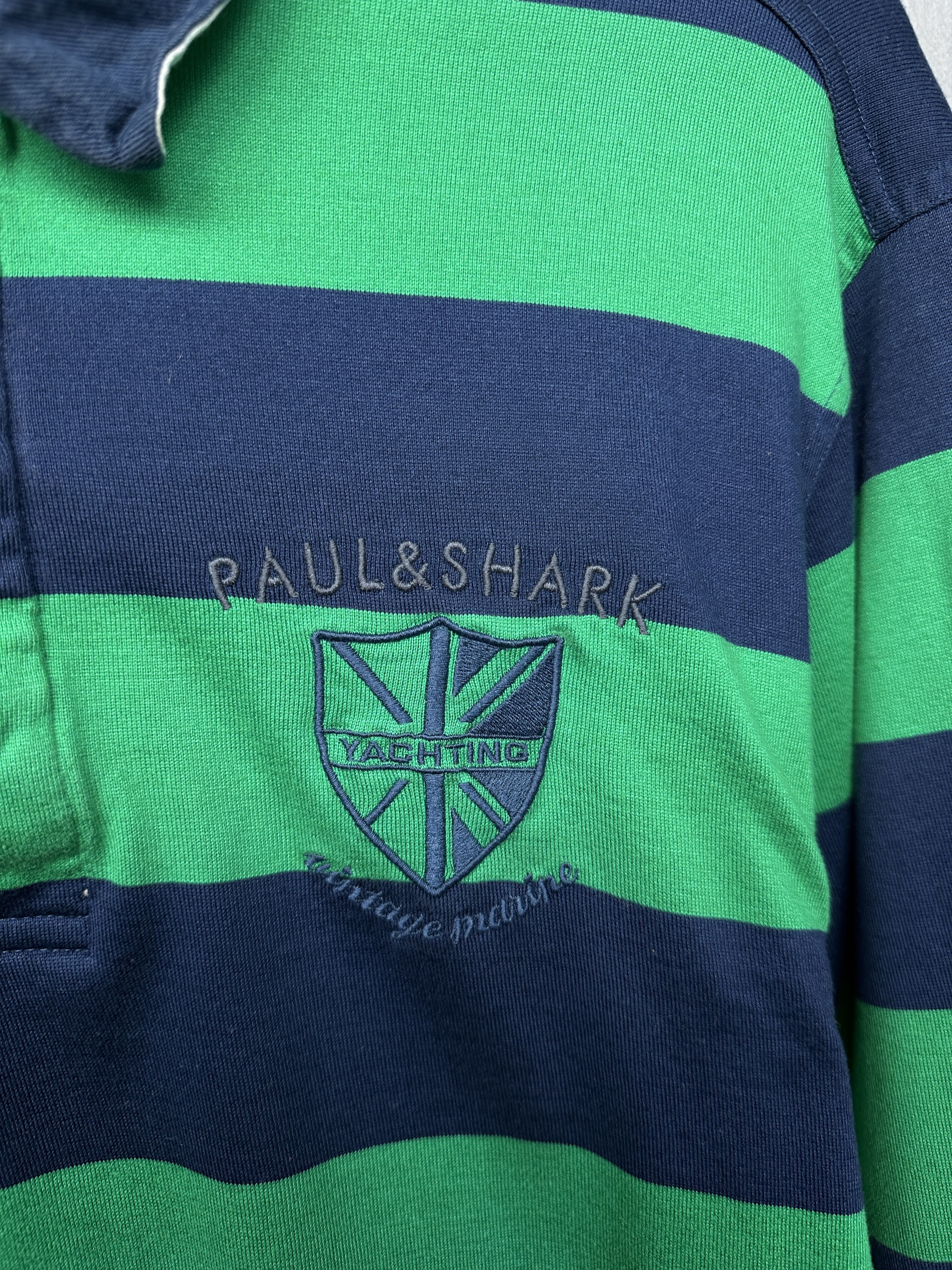 Paul & Shark Paul & Shark Vinage Mens Rugby Long Sleeve Polo Shirt Size US L / EU 52-54 / 3 - 3 Thumbnail