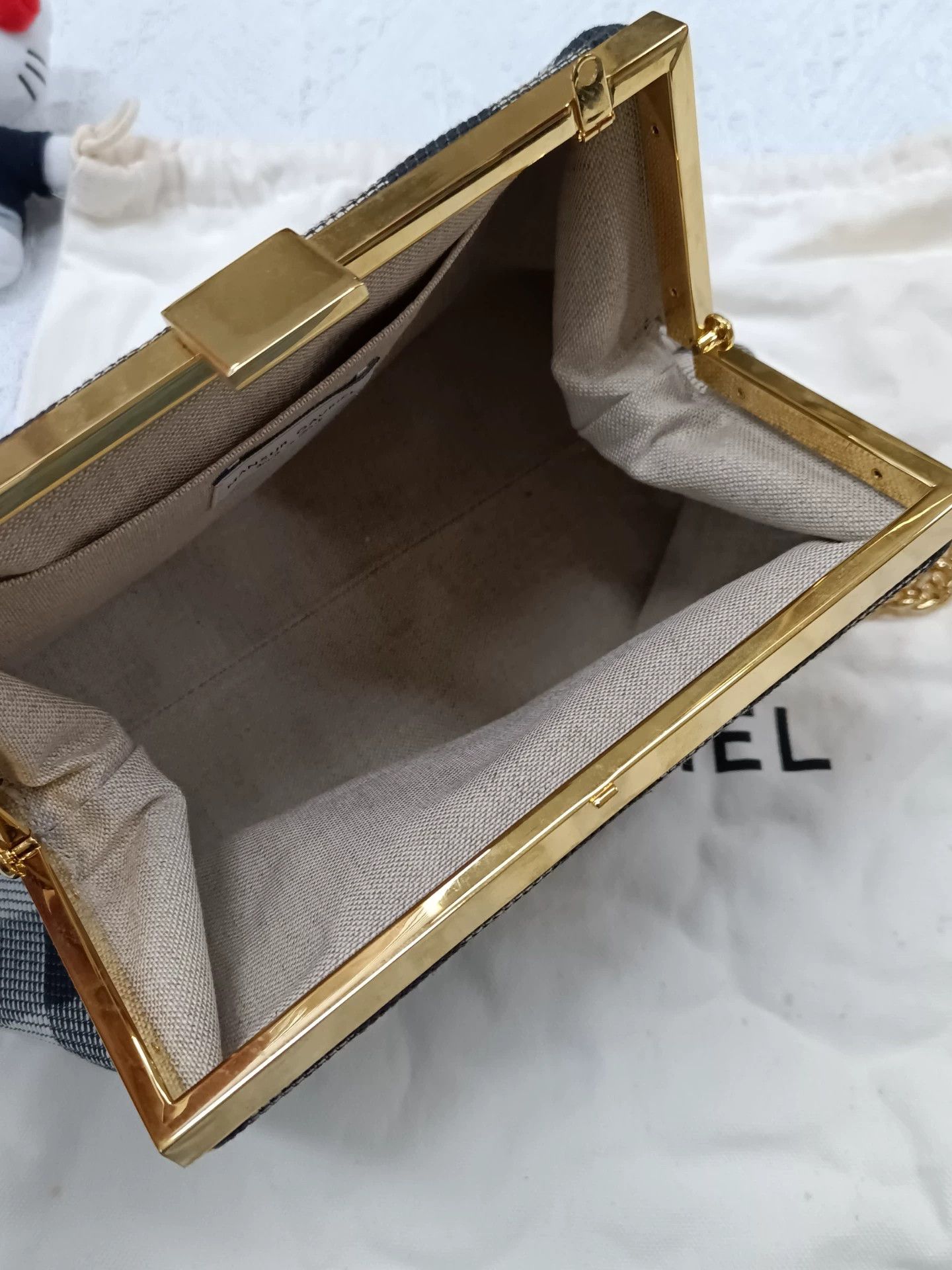 Mansur Gavriel MANSUR GAVRIEL Checkered Bag w/Dust & Chain 25.5x10.5x13.5 Size ONE SIZE - 5 Thumbnail