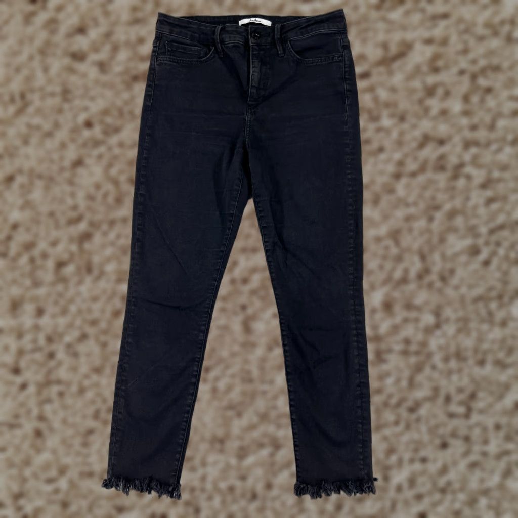 Nine West Nine West Jeans Womens 30 Black High Rise Skinny 28x25 Denim Stretch 5-Pocket Designer Vintage No Size 30" / US 8 / IT 44 - 1 Thumbnail