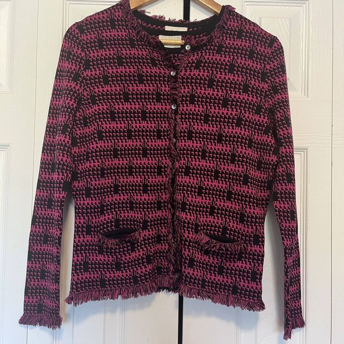 Neiman Marcus Women’s Neiman Marcus Tank Top And Button Cardigan Large