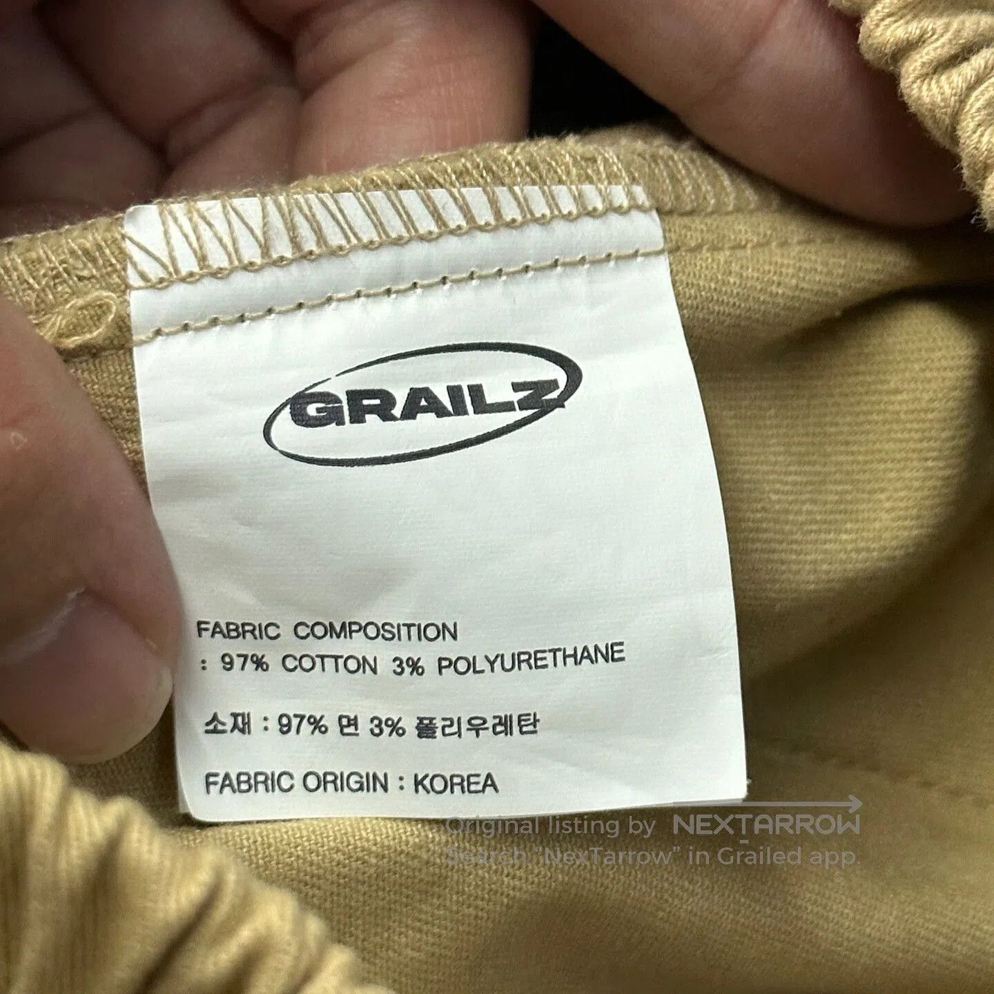 GRAILZ GRAILZ Beige Flight Pocket Pants. Size US 30 / EU 46 - 5 Thumbnail